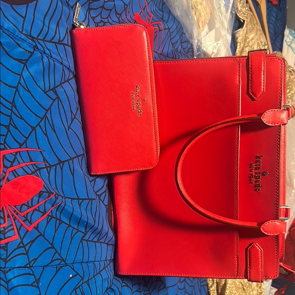 Kate Spade Red Leather Tote
